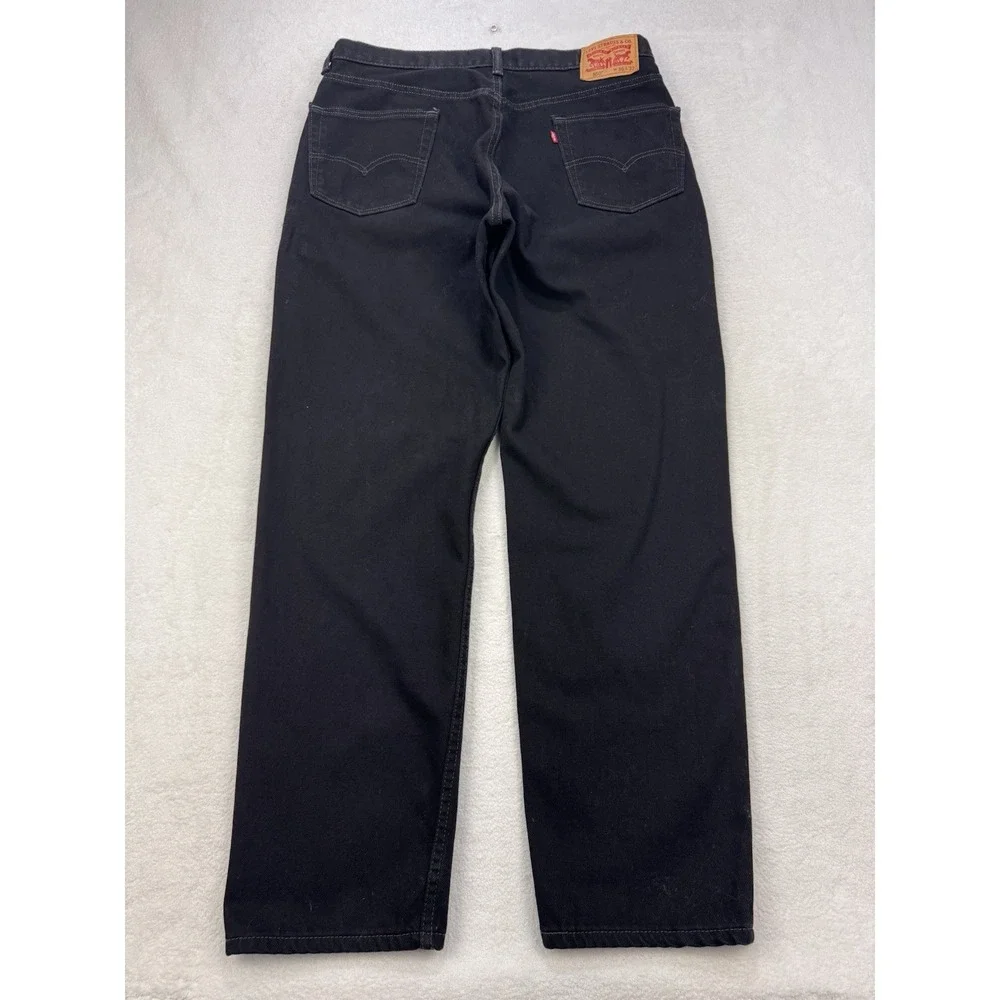 Levis‎ 550 Jeans Men 36x32 Black Relaxed Fit Straight Denim Y2K